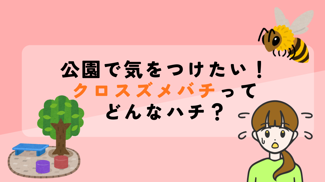 公園で気をつけたいクロスズメバチってどんな蜂?